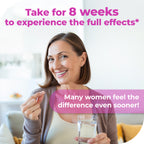 Take Remifemin for 8 weeks to experience the full effects — many women feel menopause symptom relief even sooner